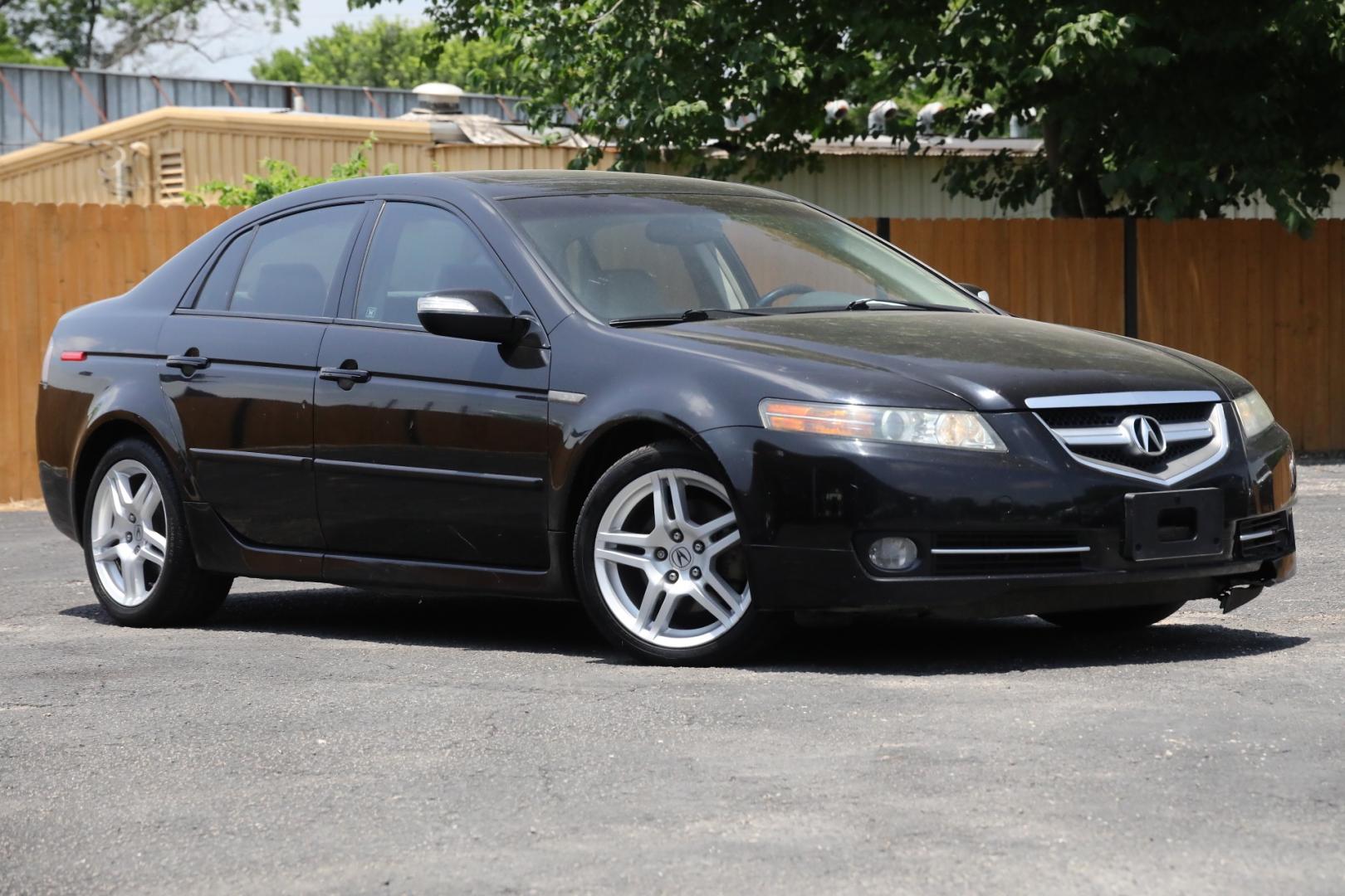2008 BLACK ACURA TL 5-Speed AT with Navigation System (19UUA66238A) with an 3.2L V6 SOHC 24V engine, 5-SPEED AUTOMATIC transmission, located at 420 E. Kingsbury St., Seguin, TX, 78155, (830) 401-0495, 29.581060, -97.961647 - Photo#0